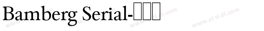 Bamberg Serial字体转换